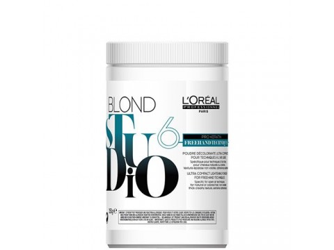 LOREAL Šviesinimo Milteliai L'oreal Studio Blond 6 Freehand Techniques Pro Keratin (6lygiai) 360g
